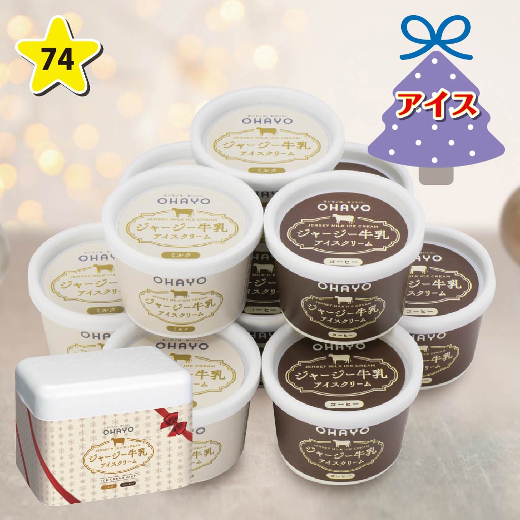 オハヨー ジャージー牛乳アイスクリームギフト